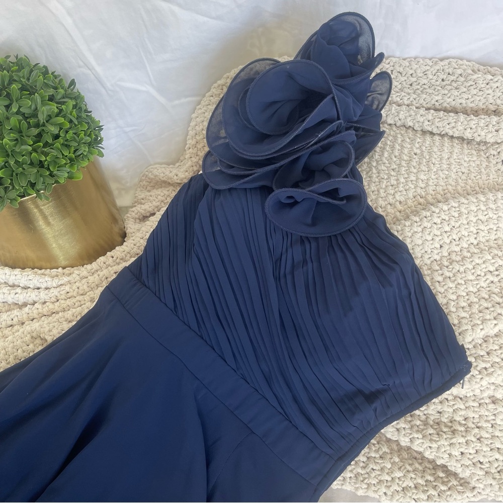 Premier Blue One-Shoulder Dress Size 4